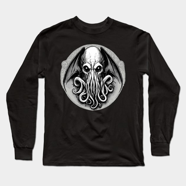 Cthulhu Long Sleeve T-Shirt by Ray Crimson